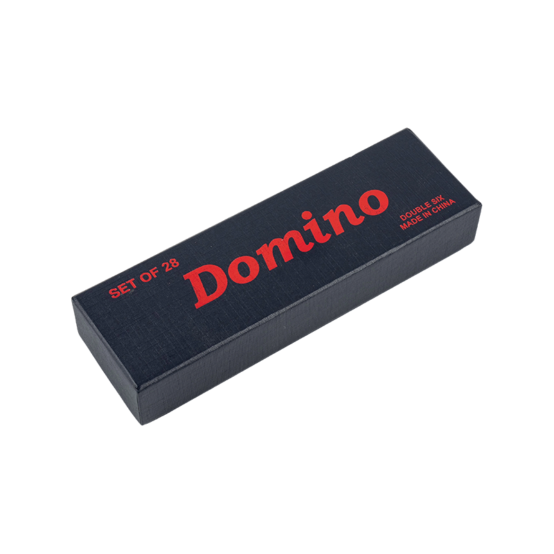 Mini tragbare Doppel -Six -Papierkasten -Dominosteine