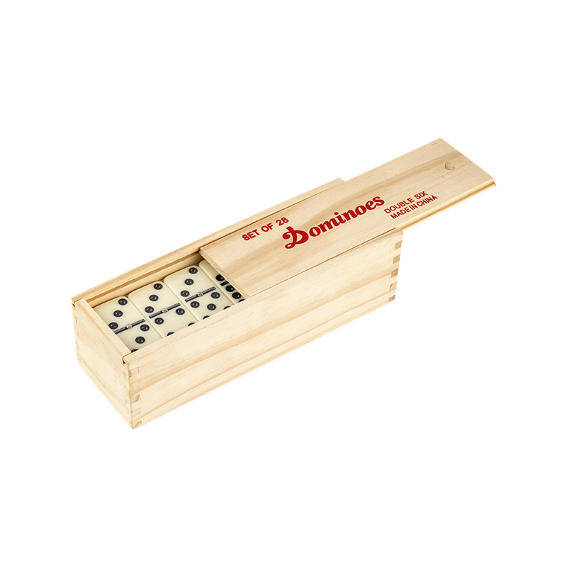 Deichbares Doppel 6 Holzkasten Domino