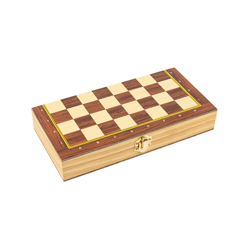 Klapperlagerung Holzschachbrettsets
