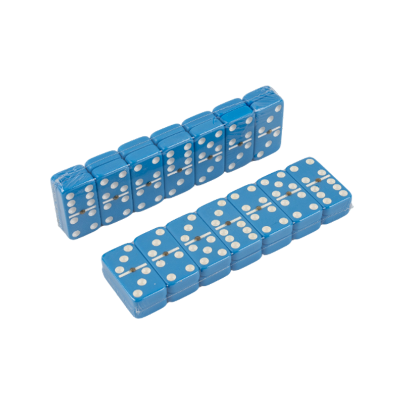 Blaues Familiendomino-Spielset