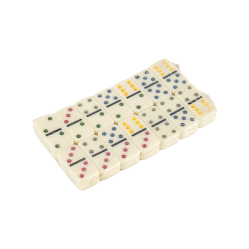 Farbiger Punktmuster Domino Set